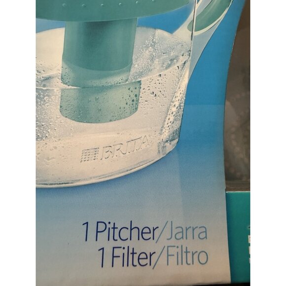Brita 6-cup Space Saver Water Pitcher with Cartridge - Teal New in box unopened - Picture 5 of 10